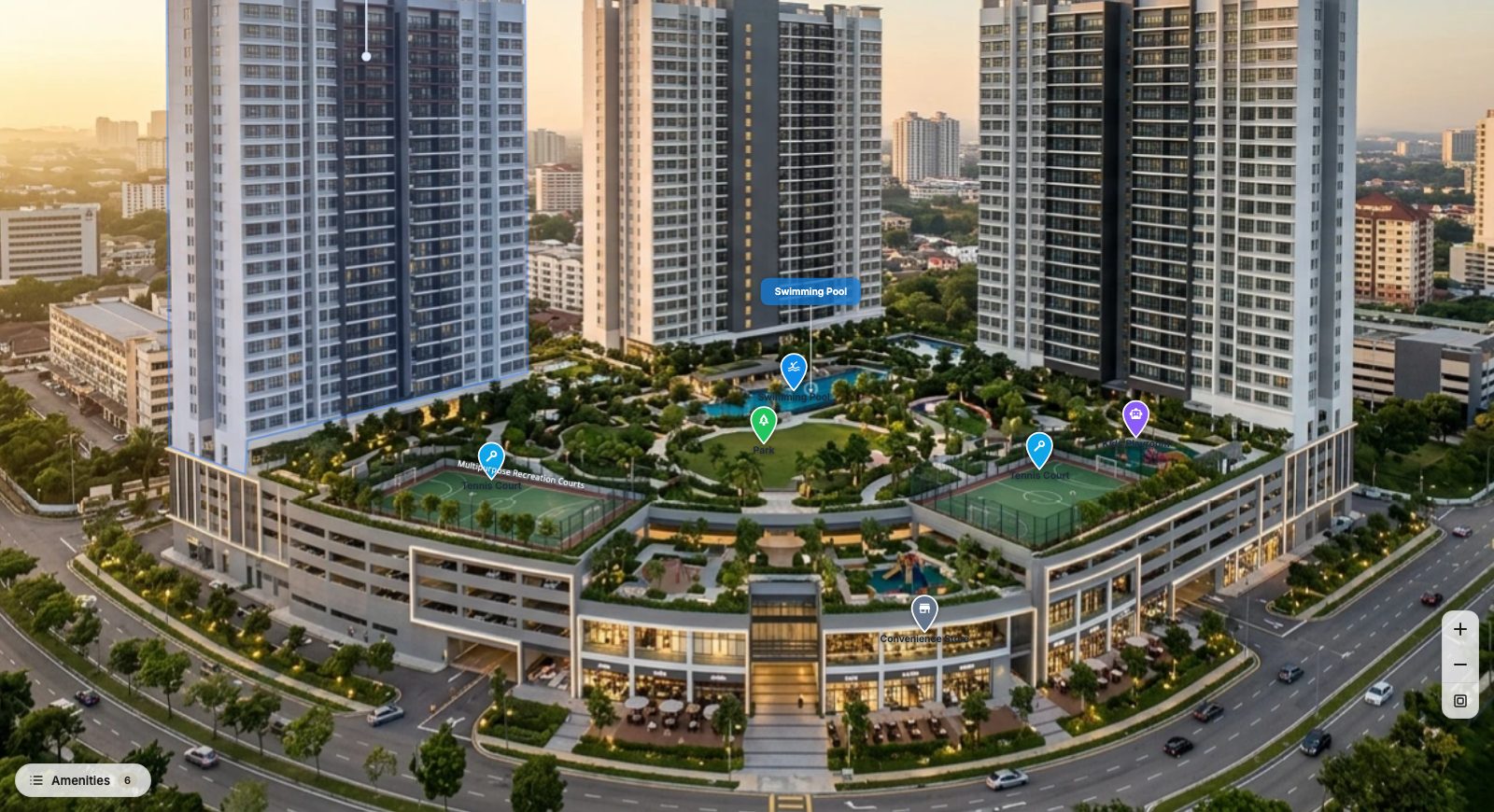 The Reserve Residences interactive master plan